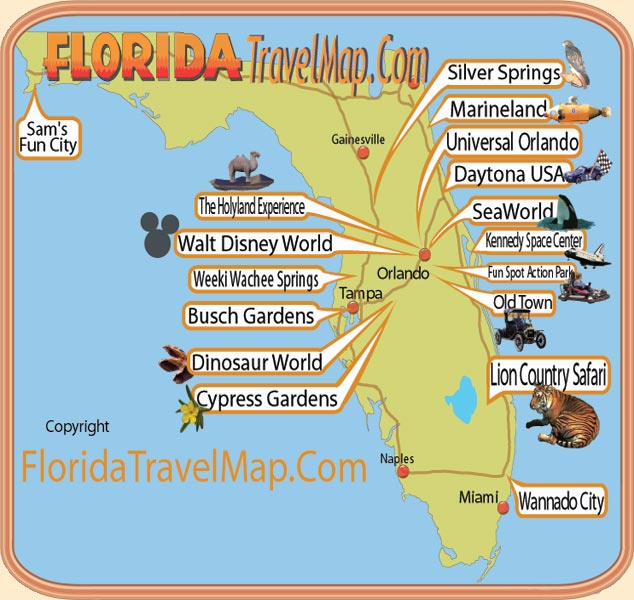 Orlando Theme Parks Map